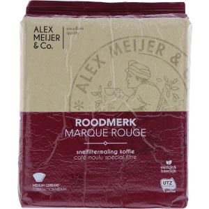 Alex Meijer Roodmerk gemalen koffie snelfiltermaling - Pak 1,5 kilo