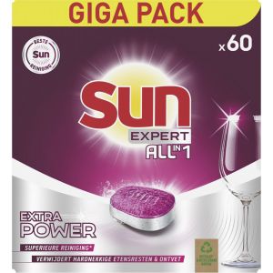 Sun Expert All-in 1 Vaatwastabletten - 60 tabletten - Voordeelverpakking