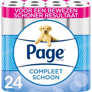 Page toiletpapier - Compleet schoon wc papier - 24 rollen
