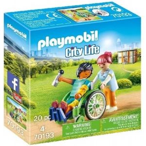 PLAYMOBIL City Life Patient in rolstoel - 70193