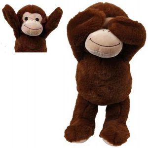 Toys Amsterdam Knuffelaap Junior, 33 Cm, Pluche Bruin