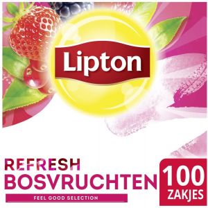 Thee Lipton Refresh Bosvruchten, 100 stuks