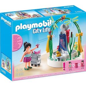 PLAYMOBIL City Life Styliste met verlichte etalage - 5489