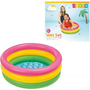 Intex Zwembad Sunset Glow 3-ring - Ø 61 x 22 cm - Rond