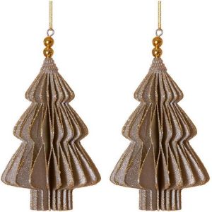 House of Nature Hangdecoratie kerstboom 13cm set a 2