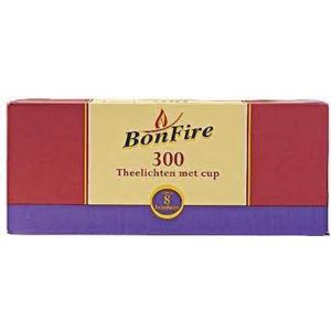 BonFire Waxinelichtjes 300 Stuks - Wit