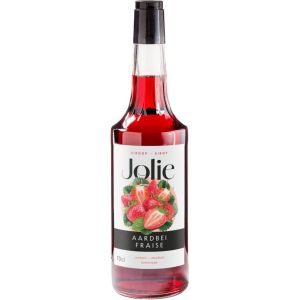 JOLIE - Koffie Siroop Aardbei - 70 cl - Fles - Koffiesiroop