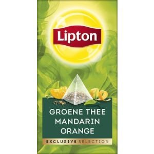 Thee lipton exclusive groene thee mandarijn sinaasappel