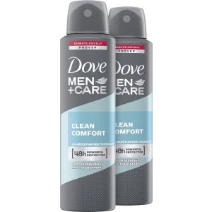 Dove Men+Care Clean Comfort Deodorant - 2 x 150 ml