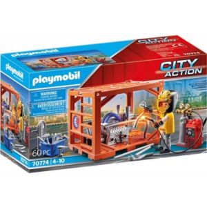 PLAYMOBIL City Action Cargo Container productie - 70774