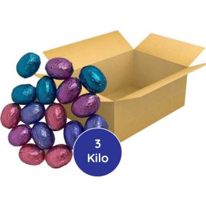 Bonbiance - Chocolade Eitjes - Gevuld Assorti - Doos 3 Kilo