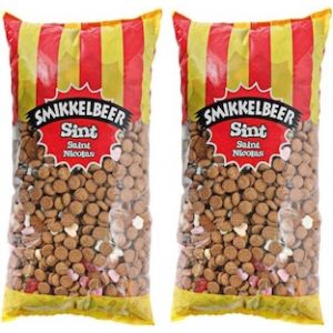 Smikkelbeer - Strooigoed - 2x3 Kilo - Snoep- en kruidnotenmix