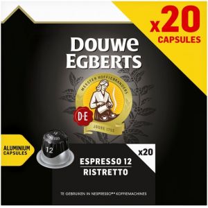 Douwe Egberts Espresso Ritretto - Intensiteit 12 - 20 capsules