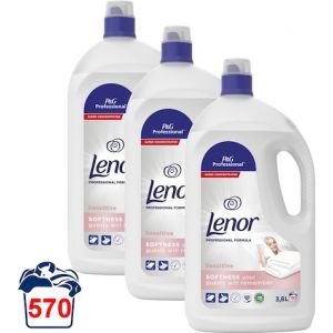 Lenor wasverzachter - Sensitive - 3 x 3.8 liter