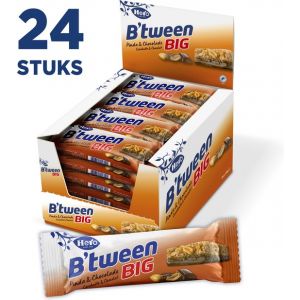 Hero B'tween BIG - Pinda & Chocolade Mueslirepen - 24 stuks x 50 gram