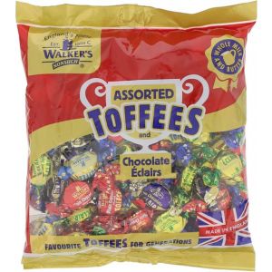 Walkers Toffees assorted toffees and chocolate eclairs - Zak 750 gram