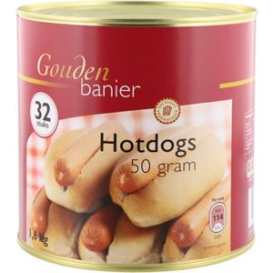 Gouden Banier - Hot dogs - 32 worstjes