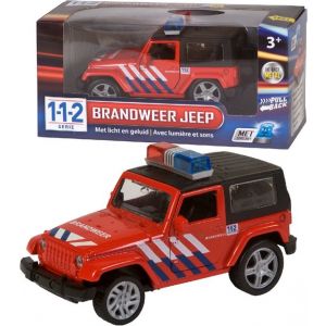 City Brandweer 4x4 auto met licht/geluid