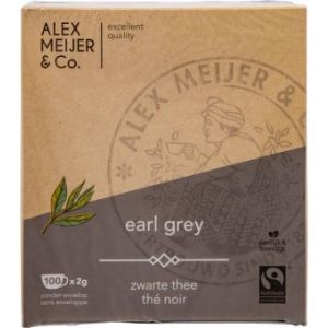  Alex Meijer Earl Grey Grote displaydoos 100 Theezakjes 2 gram