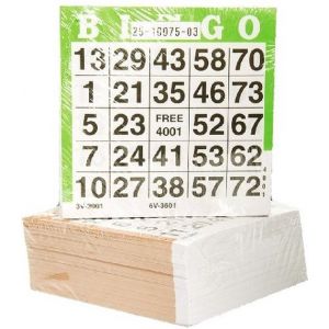 Longfield Games Bingokaarten 500 Stuks - Groen