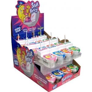 Snoep Sour Potty Lolly Display 24 Stuks