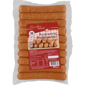Gouden Banier rookworst - 10 stuks