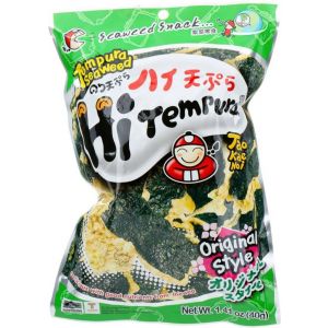 Zeewier chips - 40 gr - tempura seaweed original style - snacks - gefrituurde zeewier chips