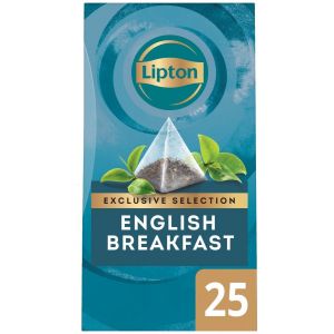 Thee Lipton Exclusive English Breakfast 25 piramidezakjes