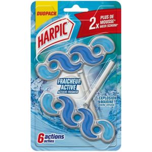 Harpic Active Fresh - Toiletblok - Marine Explosie - Duo Pack
