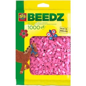 SES Beedz - Strijkkralen - Roze - 1000 stuks - PVC vrij