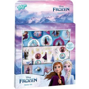 Disney Frozen Totum Sticker Set - 3 stickervellen en speeldecor prinsessen Elsa Olaf Anna