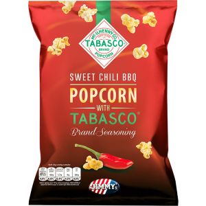 Popcorn - Sweet Chili BBQ-tabasco Smaak - 21 zakjes x 24 gram