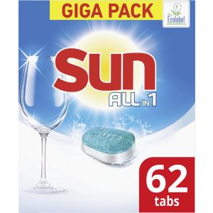 Sun All-in 1 Normaal Vaatwastabletten - 62 tabletten