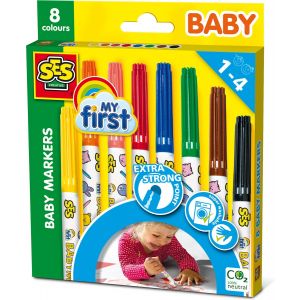 SES - My First - Baby markers - 8 kleuren stiften