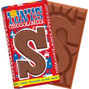 Tony's Chocolonely - Chocoladeletter - Melk - Sinterklaas