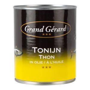 Grand Gérard Tonijn skipjack in zonnebloemolie - Blik 800 gram