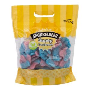 Smikkelbeer Bubblegum zure teddy's, veggie 1 kilo
