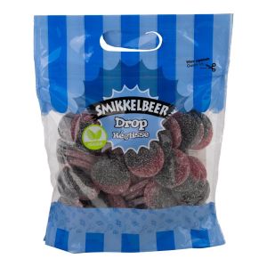 Drop en framboossmaak snoep 1 kilo veggie snoep