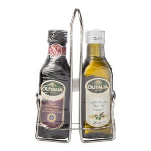 Olijfolie en Azijn Olitalia Tafelset RVS Met 2 Flesjes 25cl