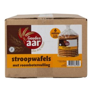 Gouden Aar Stroopwafels roomboter vulling - 6 pakken a 12 stuks