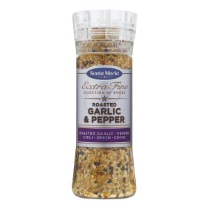 Santa Maria Geroosterde knoflook en peper molen, bus 265 gr