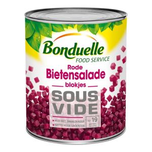 Bonduelle Sous vide Rode bietensalade blokjes - Blik 4 liter