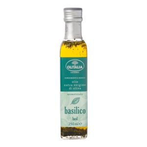 Olitalia Olijfolie met basilicum extra vierge 25 cl