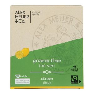 Alex Meijer - Groene Thee Citroen - 100 stuks x 1,5 gram