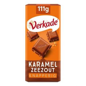 Verkade Chocoladereep karamel-zeezout 5 wikkels x 111 gram