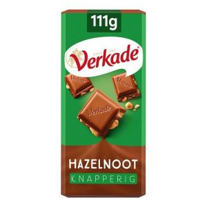 Verkade Chocoladereep melk-hazelnoot, FT 5 wikkels x 110 gram