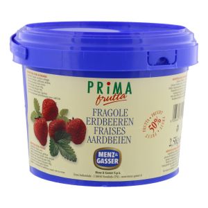 Menz&Gasser Prima Frutta Jam aardbei - Emmer 2,5 kilo