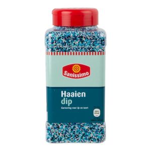 Sanissimo Haaien dip garnering voor ijs en taart Pot 950 gram