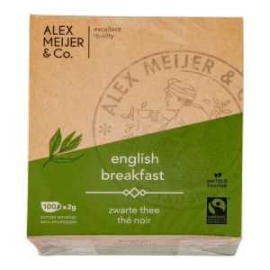 Alex Meijer - English Breakfast Thee - Doos 100 stuks x 2 gram