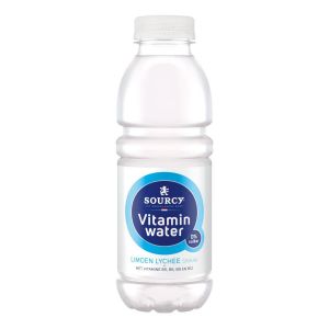 Sourcy® - 6x50cl Vitamin water limoen/lychee - koolzuurvrij - suikervrij